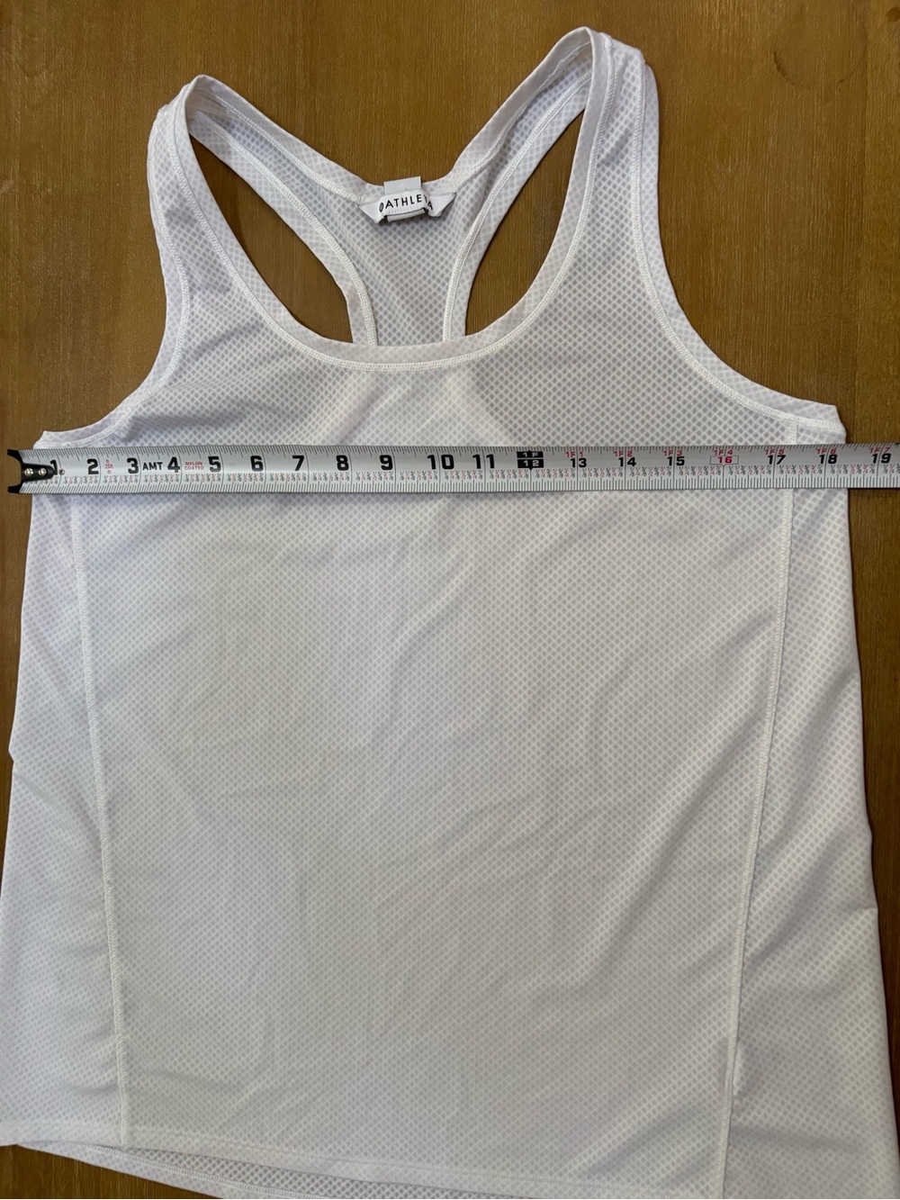 Athleta White Mesh Racerback Tank Top - Picture 4 of 6